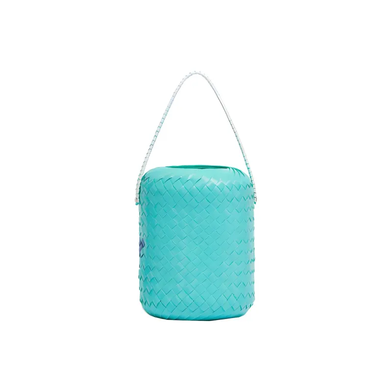 MARNI Polypropylene With Cow Leather Bucket Bag Handbag Women's Light Blue-3
