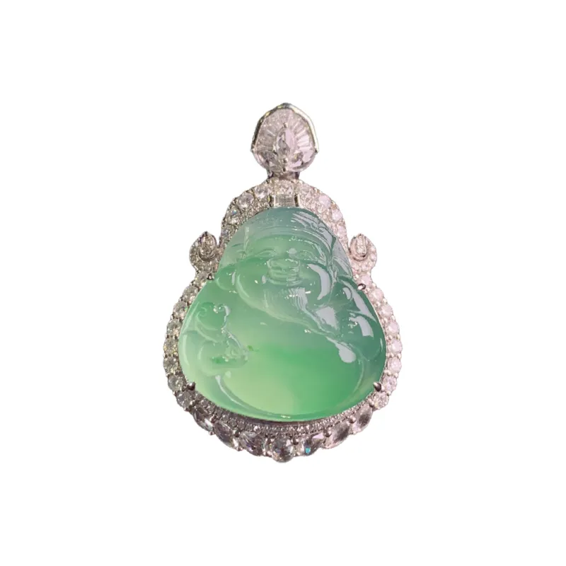 Xiangyan Ice Glutinous Jadeite Necklaces Unisex-0