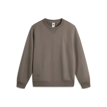 LiNing Sweatshirt Men Tree Gray Brown