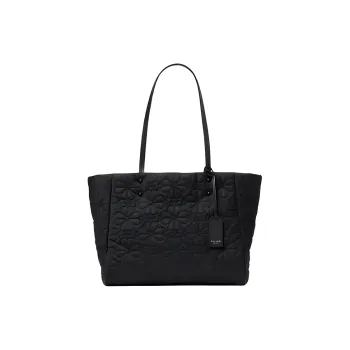 Kate Spade Fabric Tote Bag, Shopping Bag, Handbag, Shoulder Bag Medium Size Women's Black