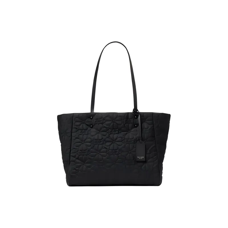 Kate Spade Fabric Tote Bag, Shopping Bag, Handbag, Shoulder Bag Medium Size Women's Black-0