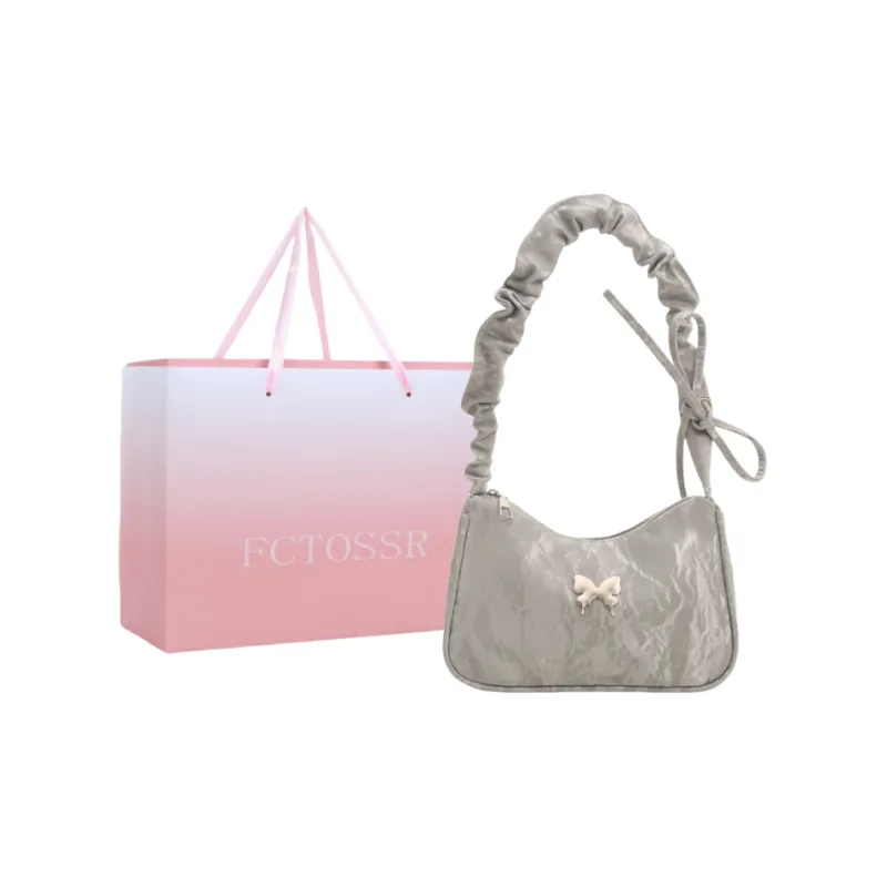 FCTOSSR PU Shoulder Bag Women's White/Silver/Black/Khaki/Brown-10