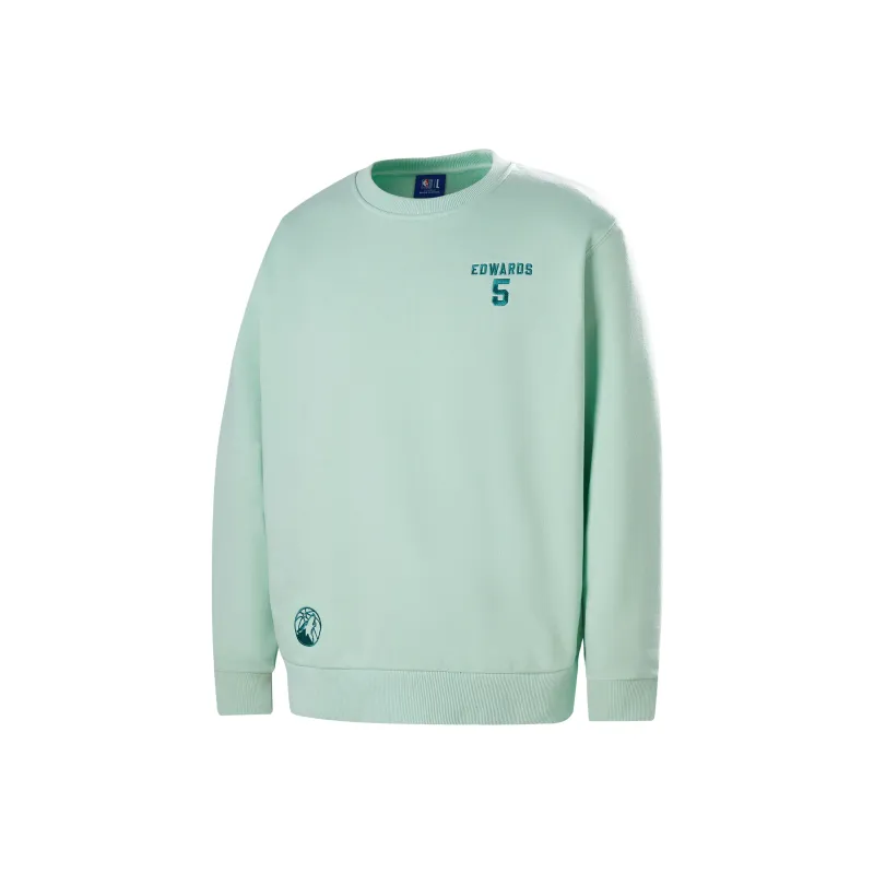 NBA Minnesota Timberwolves Sweatshirt Unisex Light Green-0