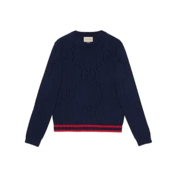 GUCCI SS22 Sweater Men's Dark Blue