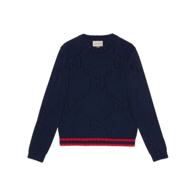 GUCCI SS22 Sweater Men's Dark Blue-0
