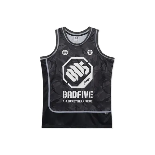 LiNing Tank Tops Men's Black Camouflage
