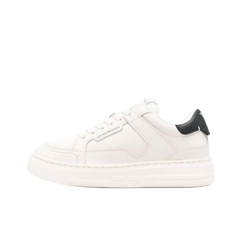 EMPORIO ARMANI EA7 Low Top Skateboard Shoes Women's White-0