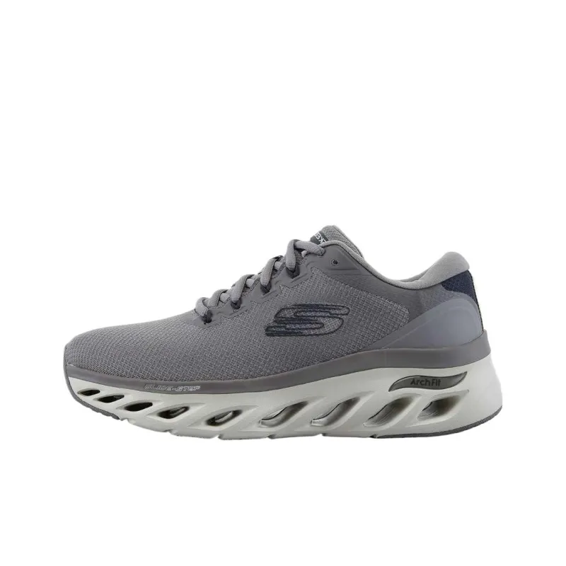 Skechers ArchFit Slip Resistant, Abrasion Resistant, Breathable Low Top Casual Shoes Men's Gray-0