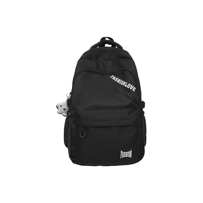 Single Warehouse Nylon Backpack Unisex White/Black/Gray/Khaki-2