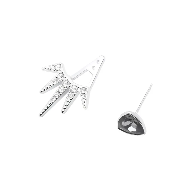 Swarovski Fantastic Stud Earrings Women's Silver-2