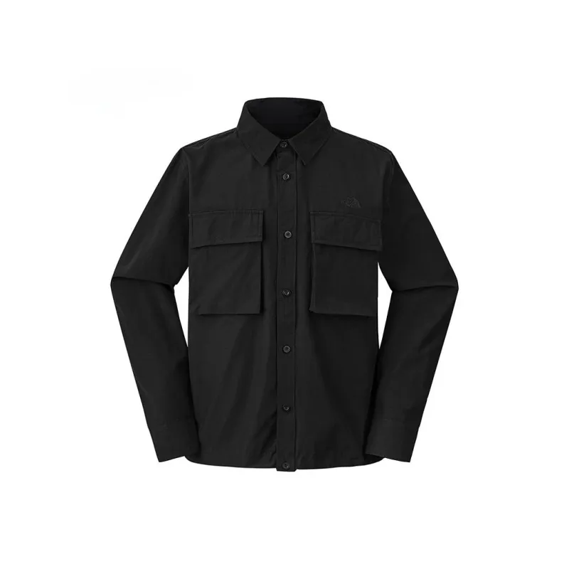 THE NORTH FACE FW24 Fall Long-Sleeved Shirts Men's Cosmic Black-0