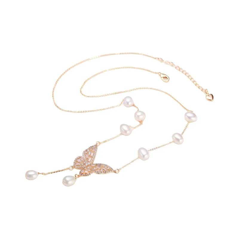 Andaozi Pearl Necklaces Women's-0