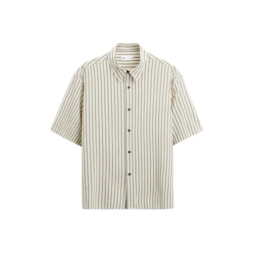 ZARA Shirts Men Nude/Black