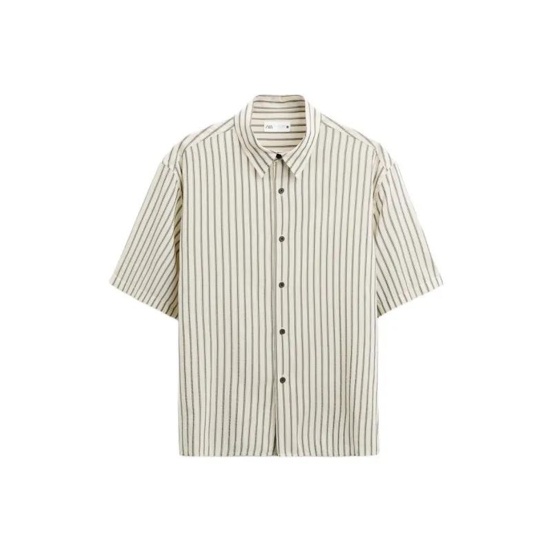 ZARA Shirts Men Nude/Black-0