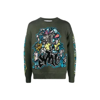 OFF WHITE Graff Pupp Chunky Knit