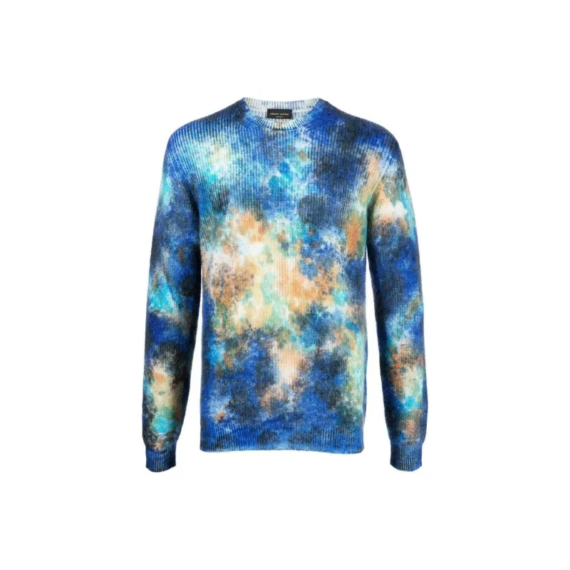 ROBERTO COLLINA Tie dye Effect Jumper-0