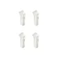 [4 Pack/Odor-Resistant Foot Sports Moisture-Wicking]4 Pairs White