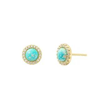Lola Rose S925 Silver Stud Earrings Women's Blue