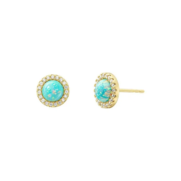 Lola Rose S925 Silver Stud Earrings Women's Blue-0