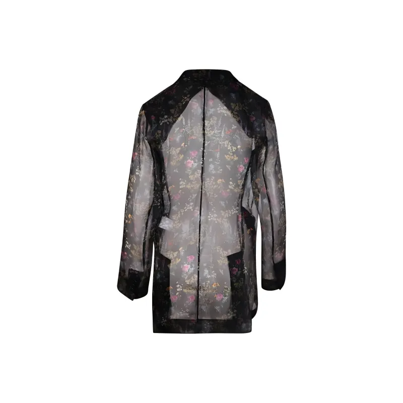 MaxMara Floral Printed Sheer Jacket-1