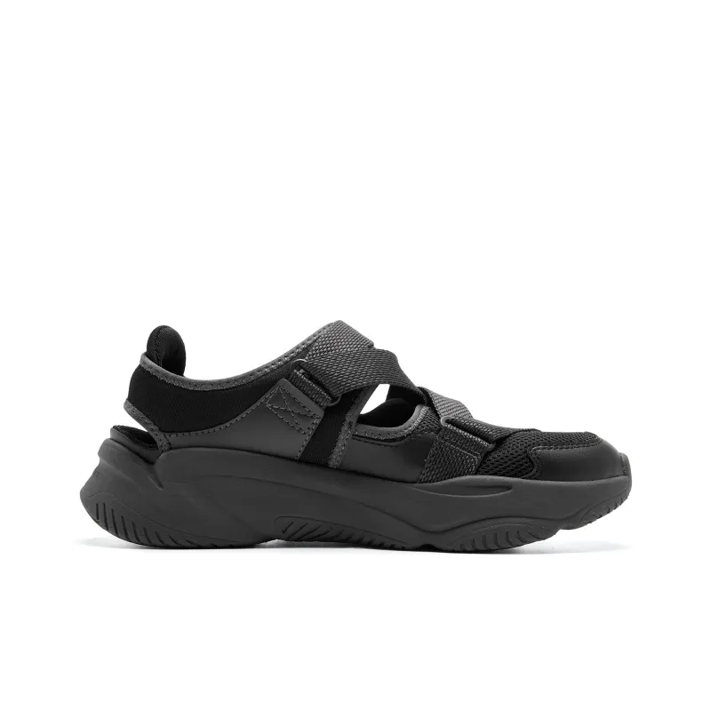 QIAODAN Anti Slip Wear Resistant River Trekking Shoes Men's Black-1