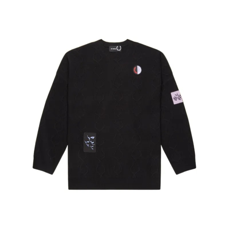 Fred Perry X RAF SIMONS Sweaters Men Black-0