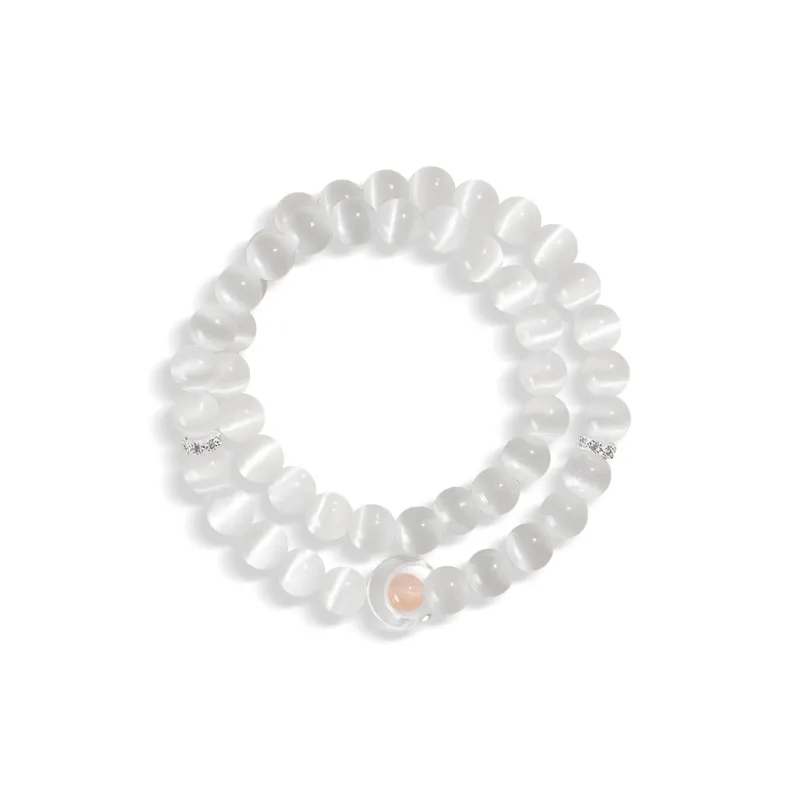 OSSINMI Glass Cat Eye Bracelets Unisex-4