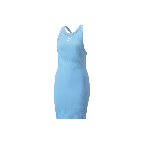 PUMA Slip Dresses Women's Blue