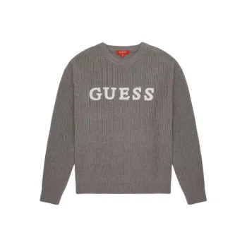 GUESS Sweaters Men Gray Brown