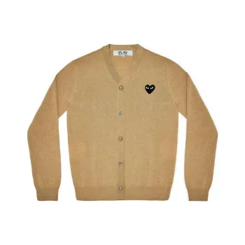 CDG Play SS24 Sweater Unisex Top Light Camel