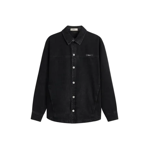 CHINISM Shirt Unisex Black Denim