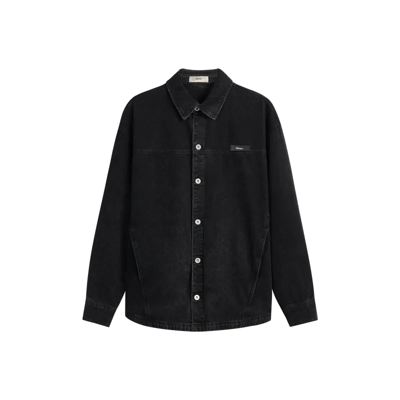 CHINISM Shirt Unisex Black Denim-0