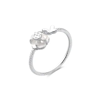 Lao Feng Xiang Natural Chalcedony Rings Women's