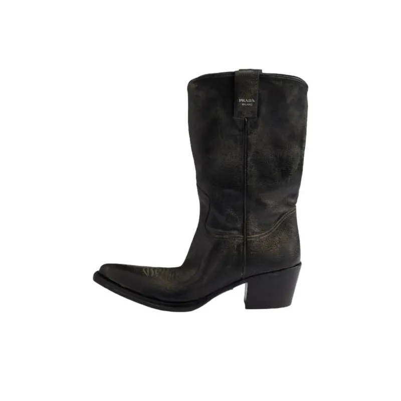 PRADA Ankle Boots 4.5cm Women's Black-0