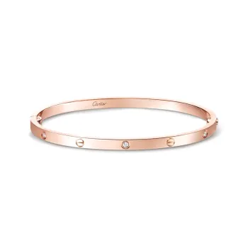 CARTIER 18K Rose Gold Bangles Women's Rose Gold