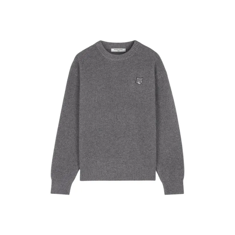 Maison Kitsune Fox Patch Knitted Jumper-0