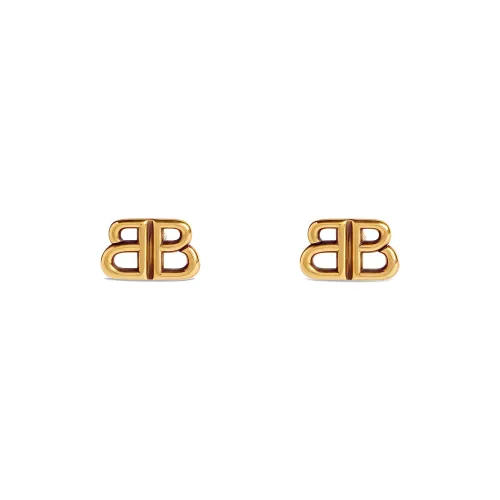 Balenciaga Zinc Alloy Earrings Women's Gold