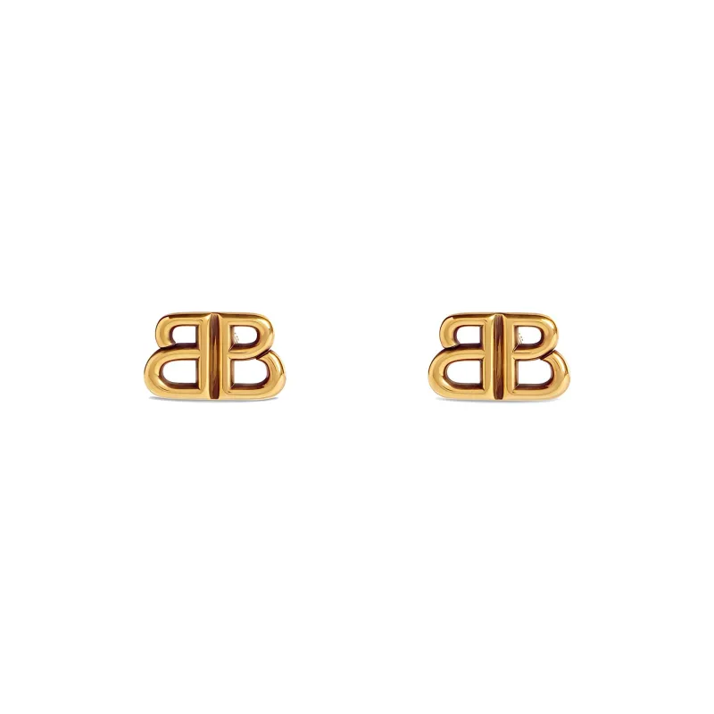 Balenciaga Zinc Alloy Earrings Women's Gold-0