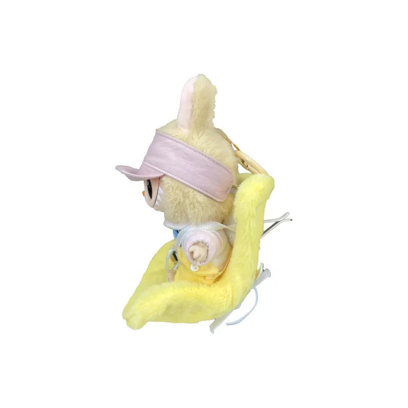 [Modified Doll] POP MART Labubu THE MONSTERS Sitting Party Collection Spring Outing, Cute Hang Tag Box 15cm-1