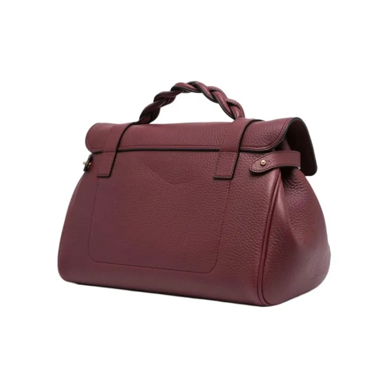 Mulberry Leather Handbag Shoulder Bag Crossbody Bag Women's Red-1