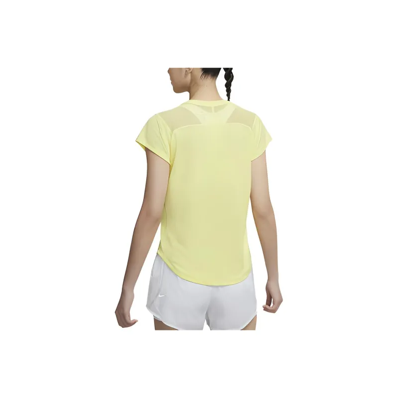 Nike T Shirts Women's Dynamic Yellow-1