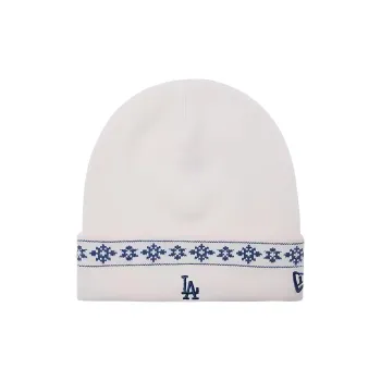 New Era Acrylic Polyamide Elastane Beanies Unisex Ivory White