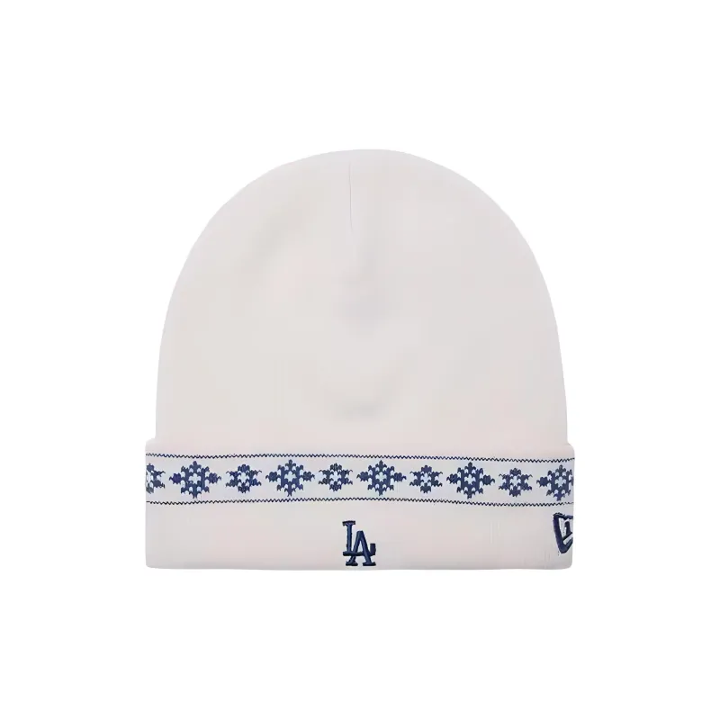 New Era Acrylic Polyamide Elastane Beanies Unisex Ivory White-0