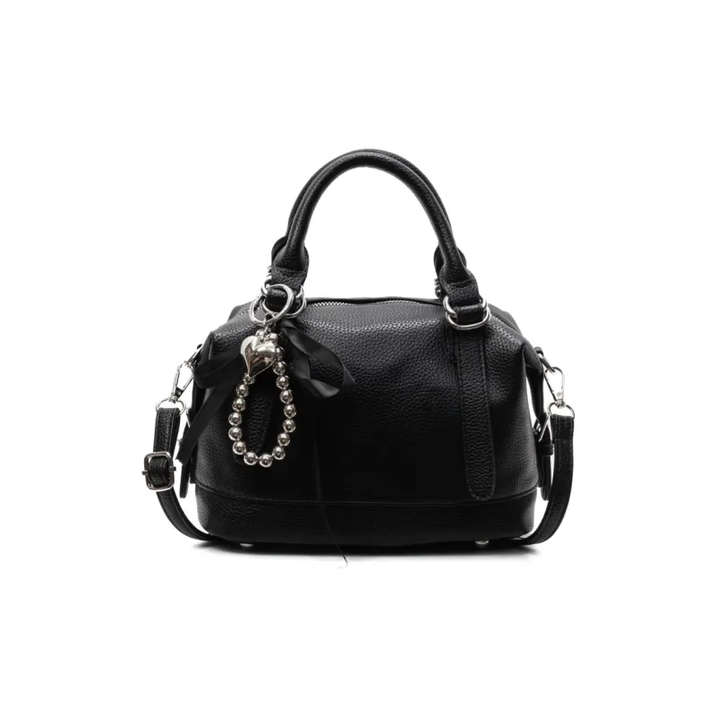 PINK·LAND PU One Shoulder Handbag Women's Black/Ecru/Yellow/Pink/Purple/Blue-1