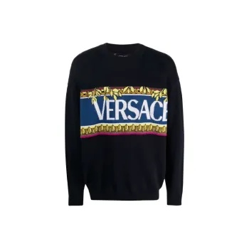 VERSACE Logo Knit Sweater