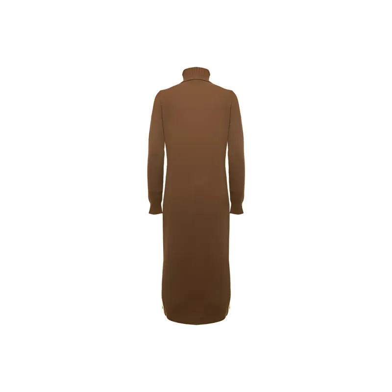 MaxMara Long Sleeved Dresses Women's Brown-1