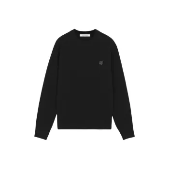 Maison Kitsune Fox Head Patch Knitted Jumper
