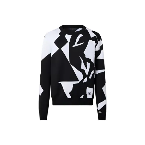 LOUIS VUITTON 2010s Lv Abstract Houndstooth Jumper