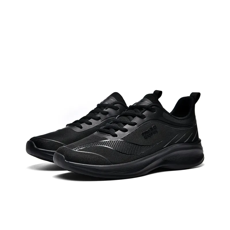 Binary Cushioning Rebound Lightweight Breathable Slip Resistant Low Top Running Shoes Men's-2