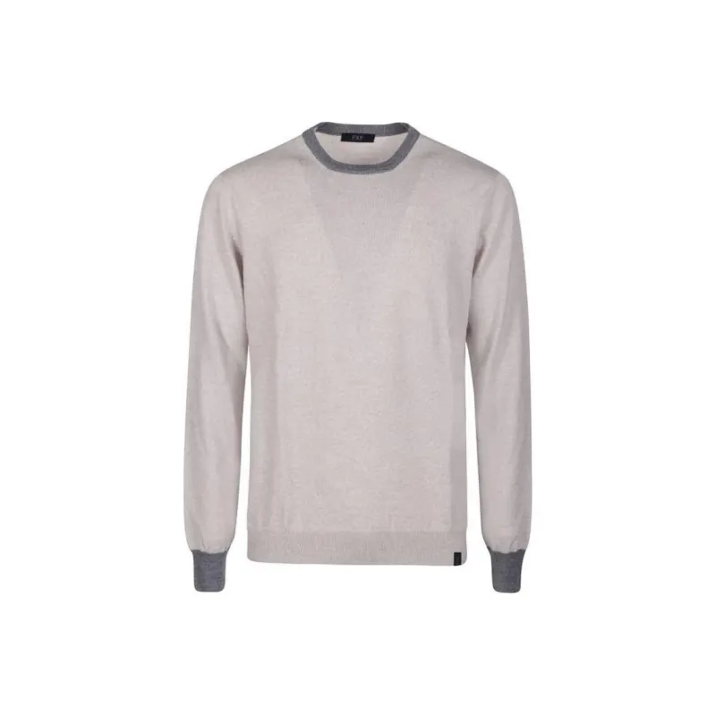 FAY Logo patch Two tone Jumper-0